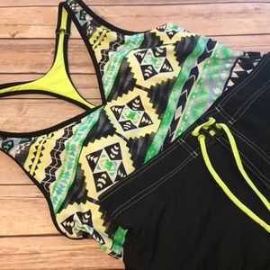 Aztec tribal 2 piece swim wear